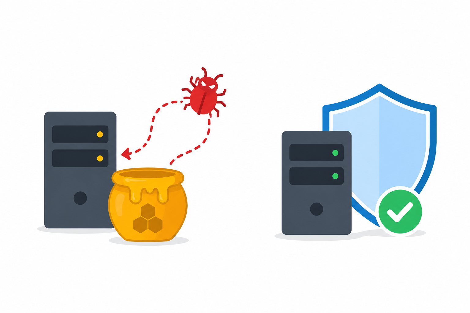 المصائد العسلية (Honeypots)
